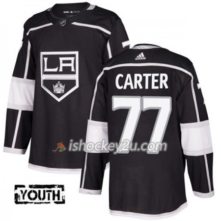 Mænd NHL Los Angeles Kings Trøje Jeff Carter 77 Adidas 2017-2018 Sort Authentic